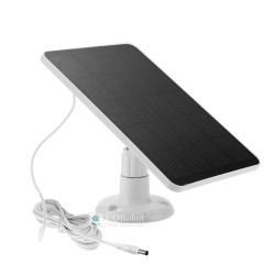 Solar Panel (4W 5V) with 3M DC5521 Charging Cable, White