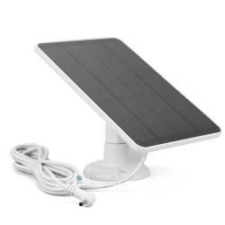 Solar Panel (4W 5V) with 3M DC3.5*1.35 Charging Cable, White