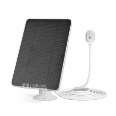 Solar Panel (4W 5V) with 3M 3Pin-Magnetic Charging Cable, White