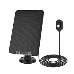 Solar Panel (4W 5V) with 3M 3Pin-Magnetic Charging Cable, Black