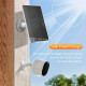 Solar Panel (4W 5V) with 3M 3Pin-Magnetic Charging Cable, Black