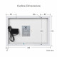 Solar Panel (18V 10W), with DC3.5-1.35 Plug