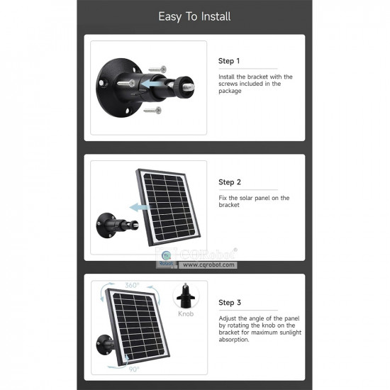 Solar Panel (5.5V 6W), with Micro USB / USB Type-C Plug