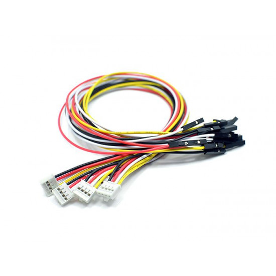Grove - 4 pin Female Jumper to Grove 4 pin Conversion Cable (5 PCS Pack) Grove - 4 pin Female Jumper to Grove 4 pin Conversion Cable (5 PCS Pack)