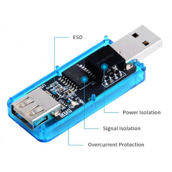 USB Digital Isolation Module - ADUM3160 with 5KV ESD Protection and OC Protection USB Digital Isolation Module - ADUM3160 with 5KV ESD Protection and OC Protection