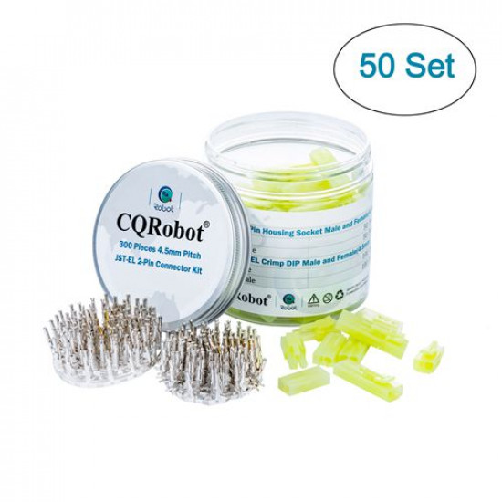 300 Pieces 4.5mm Pitch JST - EL JST Connector Kit (2-Pin) 300 Pieces 4.5mm Pitch JST - EL JST Connector Kit (2-Pin)
