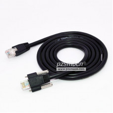 Industrial Camera Ethernet Cable With Screws, Category 5A Shielding, 1G Ccd Communication 1M