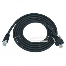 Industrial Camera Ethernet Cable With Screws, Category 6A Shielding, 10G Ccd Communication 3M