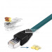 M12 to RJ45 Network Cable, Elbow Ethernet Industrial Network Cable, 8-Pin Core Type A 1M