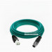 M12 to RJ45 Ethernet Cable D-Type 4-Pin 1M