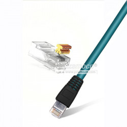 M12 to RJ45 Ethernet Cable D-Type 4-Pin 3M