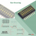 1.27 mm Pitch 8 Position / 16 Pin Dual Row SMT Patch DIP Switch 1.27 mm Pitch 8 Position / 16 Pin Dual Row SMT Patch DIP Switch