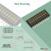 1.27 mm Pitch 10 Position / 20 Pin Dual Row SMT Patch DIP Switch