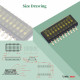 1.27 mm Pitch 10 Position / 20 Pin Dual Row SMT Patch DIP Switch