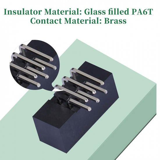 2.0 mm 2*3 Double Row 6 Pin IDC Box Header Connector Male Socket SMT Terminal 2.0 mm 2*3 Double Row 6 Pin IDC Box Header Connector Male Socket SMT Terminal