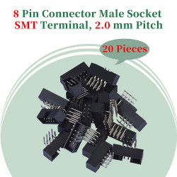 2.0 mm 2*4 Double Row 8 Pin IDC Box Header Connector Male Socket SMT Terminal