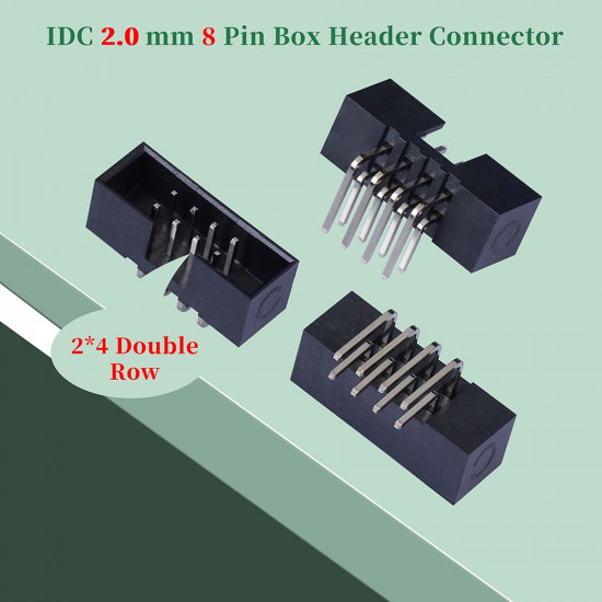 2.0 mm 2*4 Double Row 8 Pin IDC Box Header Connector Male Socket SMT Terminal