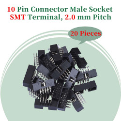2.0 mm 2*5 Double Row 10 Pin IDC Box Header Connector Male Socket SMT Terminal
