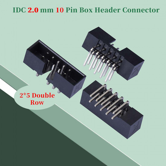 2.0 mm 2*5 Double Row 10 Pin IDC Box Header Connector Male Socket SMT Terminal