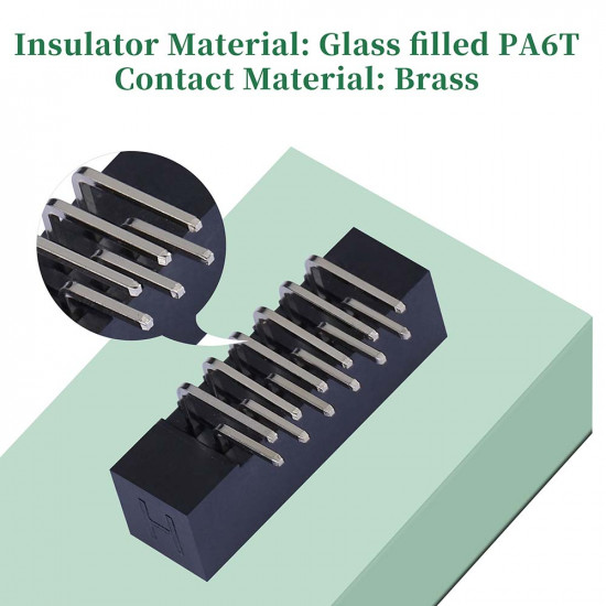 2.0 mm 2*6 Double Row 12 Pin IDC Box Header Connector Male Socket SMT Terminal 2.0 mm 2*6 Double Row 12 Pin IDC Box Header Connector Male Socket SMT Terminal