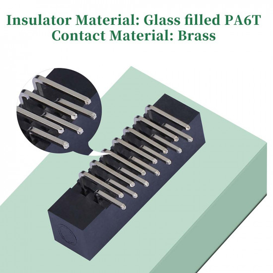 2.0 mm 2*7 Double Row 14 Pin IDC Box Header Connector Male Socket SMT Terminal 2.0 mm 2*7 Double Row 14 Pin IDC Box Header Connector Male Socket SMT Terminal
