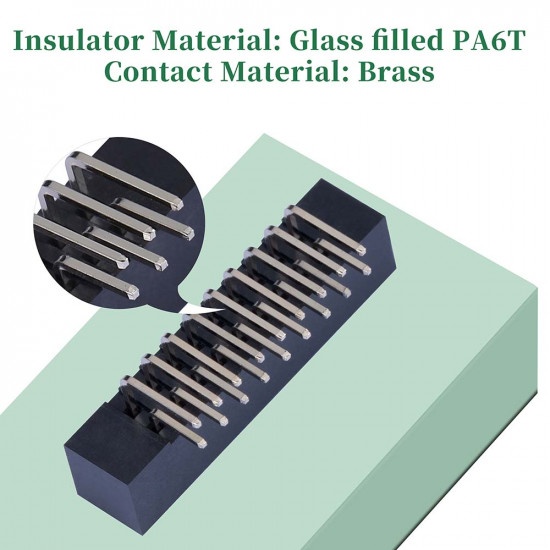 2.0 mm 2*9 Double Row 18 Pin IDC Box Header Connector Male Socket SMT Terminal 2.0 mm 2*9 Double Row 18 Pin IDC Box Header Connector Male Socket SMT Terminal