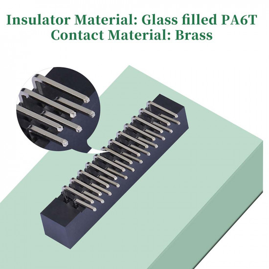 2.0 mm 2*12 Double Row 24 Pin IDC Box Header Connector Male Socket SMT Terminal 2.0 mm 2*12 Double Row 24 Pin IDC Box Header Connector Male Socket SMT Terminal