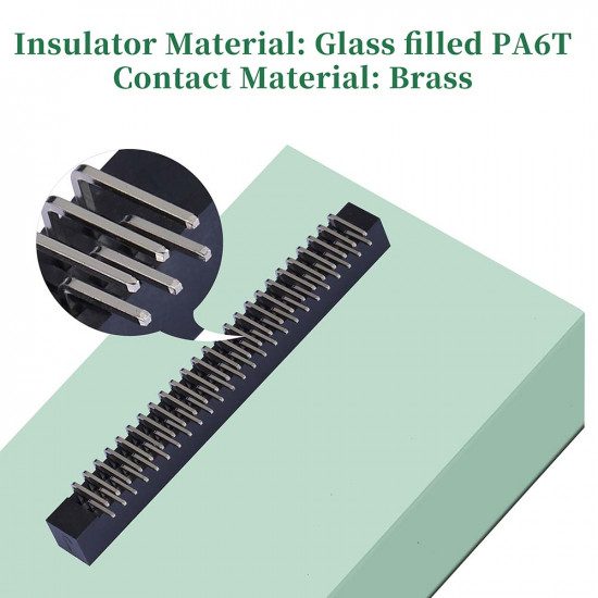 2.0 mm 2*25 Double Row 50 Pin IDC Box Header Connector Male Socket SMT Terminal 2.0 mm 2*25 Double Row 50 Pin IDC Box Header Connector Male Socket SMT Terminal