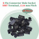 2.54 mm 2*4 Double Row 8 Pin IDC Box Header Connector Male Socket SMT Terminal