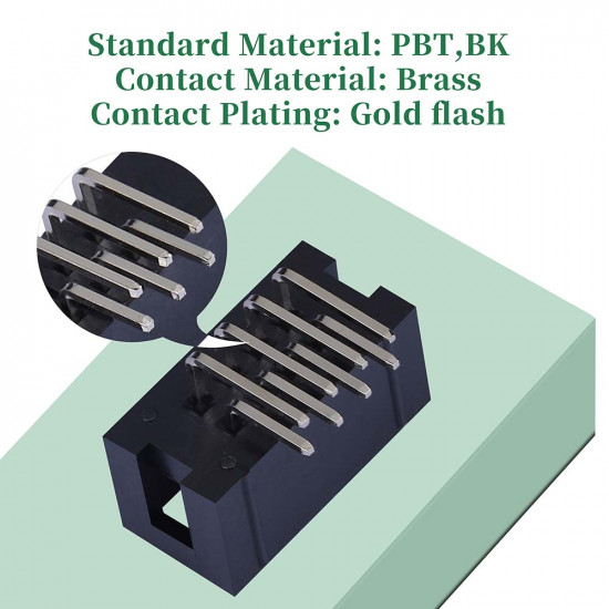 2.54 mm 2*4 Double Row 8 Pin IDC Box Header Connector Male Socket SMT Terminal 2.54 mm 2*4 Double Row 8 Pin IDC Box Header Connector Male Socket SMT Terminal