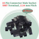 2.54 mm 2*5 Double Row 10 Pin IDC Box Header Connector Male Socket SMT Terminal 2.54 mm 2*5 Double Row 10 Pin IDC Box Header Connector Male Socket SMT Terminal