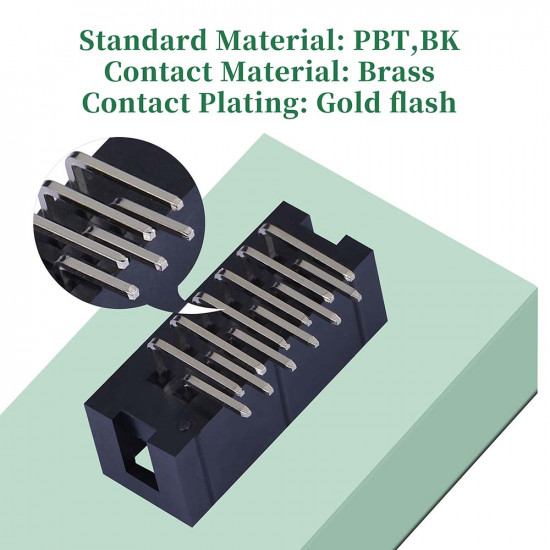 2.54 mm 2*6 Double Row 12 Pin IDC Box Header Connector Male Socket SMT Terminal 2.54 mm 2*6 Double Row 12 Pin IDC Box Header Connector Male Socket SMT Terminal