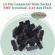 2.54 mm 2*7 Double Row 14 Pin IDC Box Header Connector Male Socket SMT Terminal