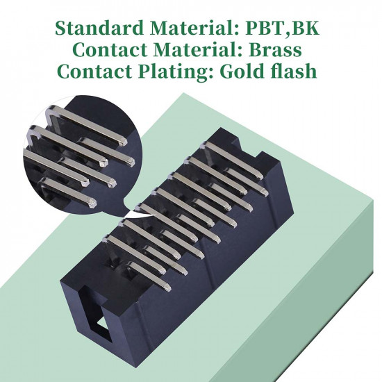 2.54 mm 2*7 Double Row 14 Pin IDC Box Header Connector Male Socket SMT Terminal 2.54 mm 2*7 Double Row 14 Pin IDC Box Header Connector Male Socket SMT Terminal
