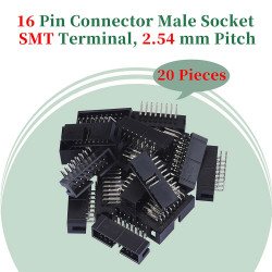 2.54 mm 2*8 Double Row 16 Pin IDC Box Header Connector Male Socket SMT Terminal