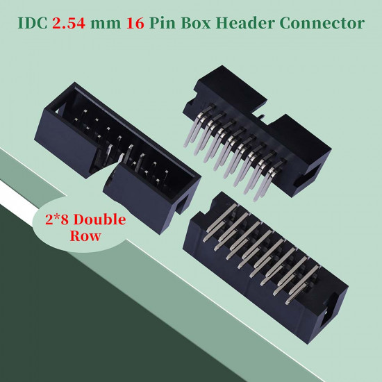 2.54 mm 2*8 Double Row 16 Pin IDC Box Header Connector Male Socket SMT Terminal 2.54 mm 2*8 Double Row 16 Pin IDC Box Header Connector Male Socket SMT Terminal