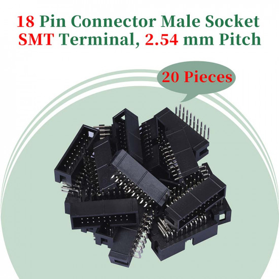 2.54 mm 2*9 Double Row 18 Pin IDC Box Header Connector Male Socket SMT Terminal