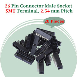 2.54 mm 2*13 Double Row 26 Pin IDC Box Header Connector Male Socket SMT Terminal