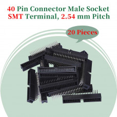 2.54 mm 2*20 Double Row 40 Pin IDC Box Header Connector Male Socket SMT Terminal 2.54 mm 2*20 Double Row 40 Pin IDC Box Header Connector Male Socket SMT Terminal