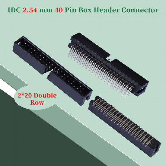 2.54 mm 2*20 Double Row 40 Pin IDC Box Header Connector Male Socket SMT Terminal