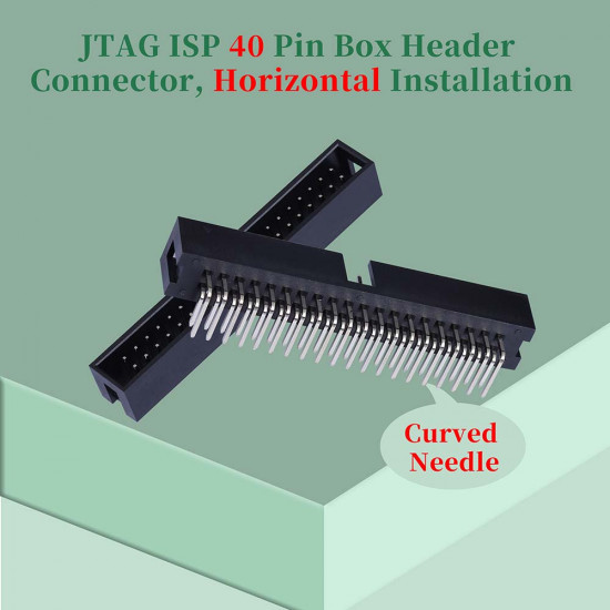 2.54 mm 2*20 Double Row 40 Pin IDC Box Header Connector Male Socket SMT Terminal