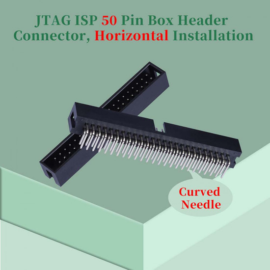 2.54 mm 2*25 Double Row 50 Pin IDC Box Header Connector Male Socket SMT Terminal