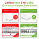 2.8 mm Pitch 3 Pin Automotive Cable Connector Adapter Assemblies Kit. 2.8 mm Pitch 3 Pin Automotive Cable Connector Adapter Assemblies Kit.