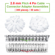 2.8 mm Pitch 4 Pin Automotive Cable Connector Adapter Assemblies Kit.
