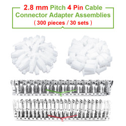 2.8 mm Pitch 4 Pin Automotive Cable Connector Adapter Assemblies Kit.