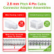 2.8 mm Pitch 4 Pin Automotive Cable Connector Adapter Assemblies Kit. 2.8 mm Pitch 4 Pin Automotive Cable Connector Adapter Assemblies Kit.