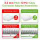 4.2 mm Pitch 12 Pin Automotive Cable Connector Adapter Assemblies Kit. 4.2 mm Pitch 12 Pin Automotive Cable Connector Adapter Assemblies Kit.