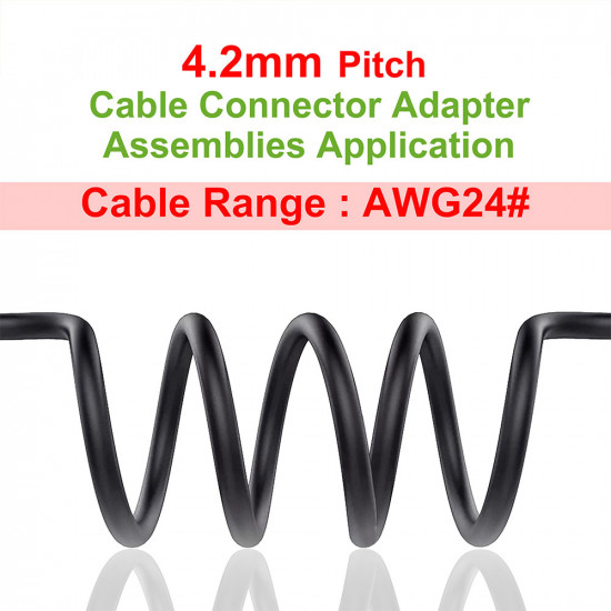 4.2 mm Pitch 2 Pin Automotive Cable Connector Adapter Assemblies Kit.
