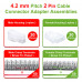 4.2 mm Pitch 2 Pin Automotive Cable Connector Adapter Assemblies Kit.