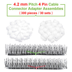 4.2 mm Pitch 4 Pin Automotive Cable Connector Adapter Assemblies Kit.